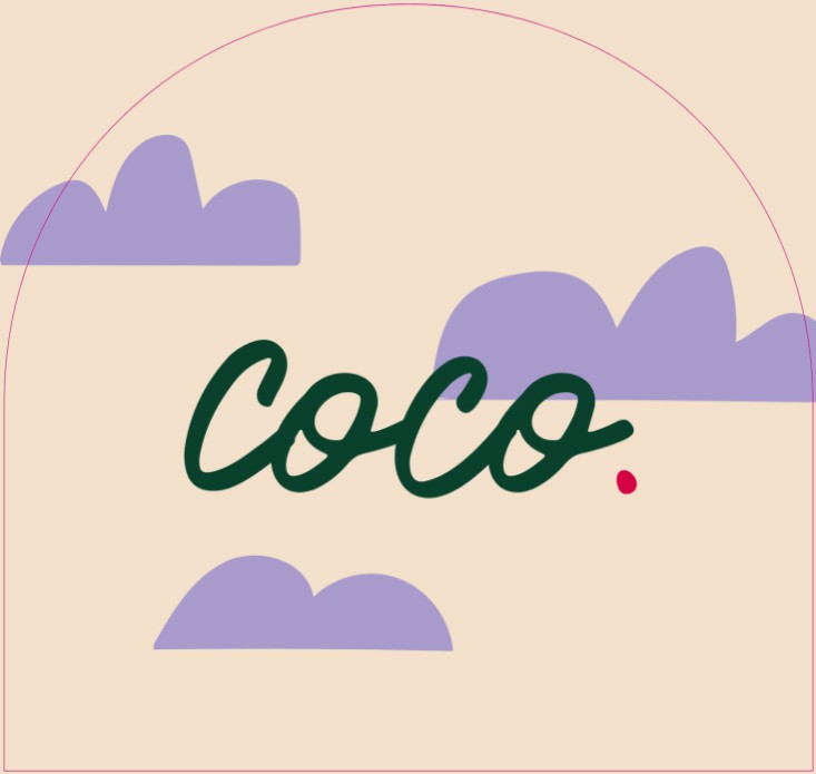 Geboortekaartje met schattige wolkjes • speciale vorm • COCO