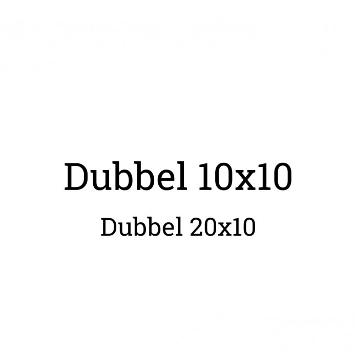 20x10 (Dubbel)