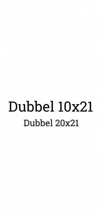 20x21 (Dubbel)