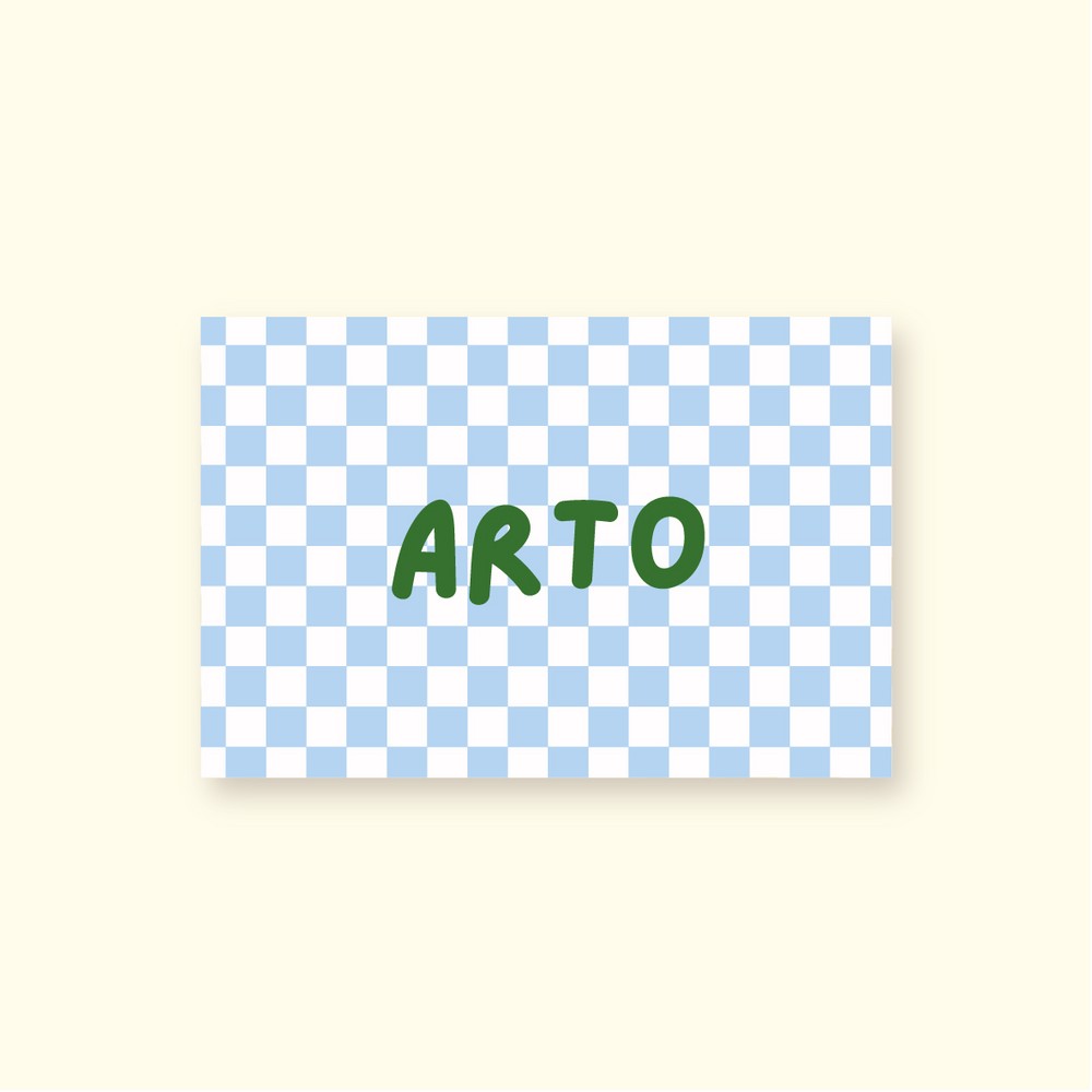 Geboortekaartje ruiten • A6 postkaart • ARTO