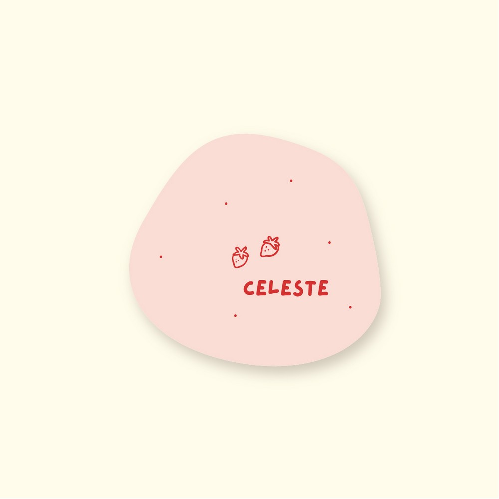 Geboortekaartje aardbei • speciale vorm • CELESTE