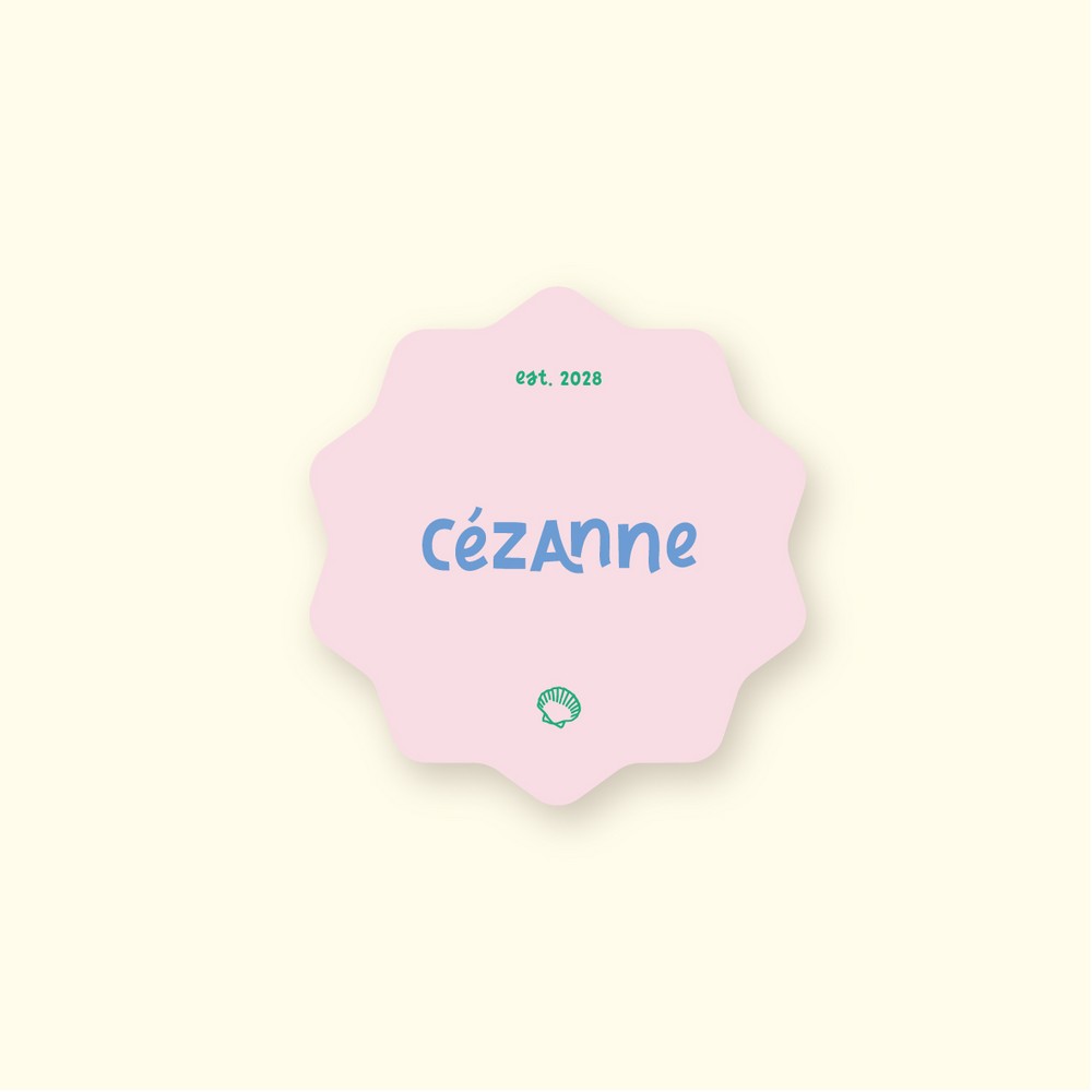 Geboortekaartje schelpje • speciale vorm • CEZANNE