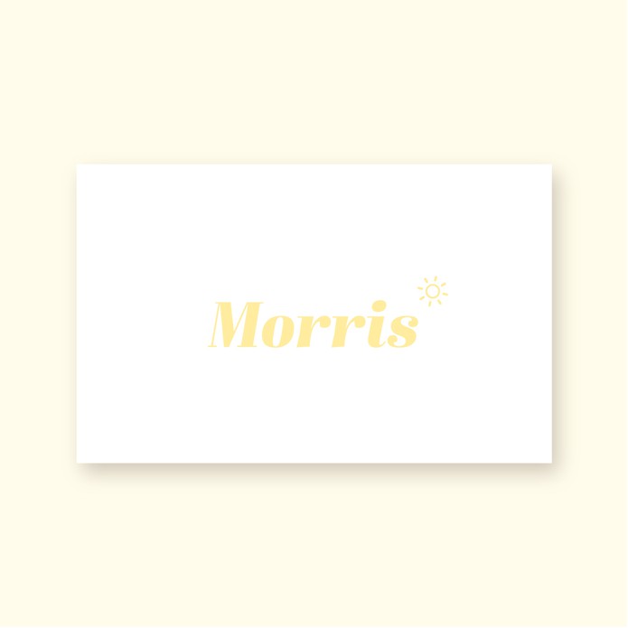 Geboortekaartje zonnetje minimalistisch letterpress • MORRIS